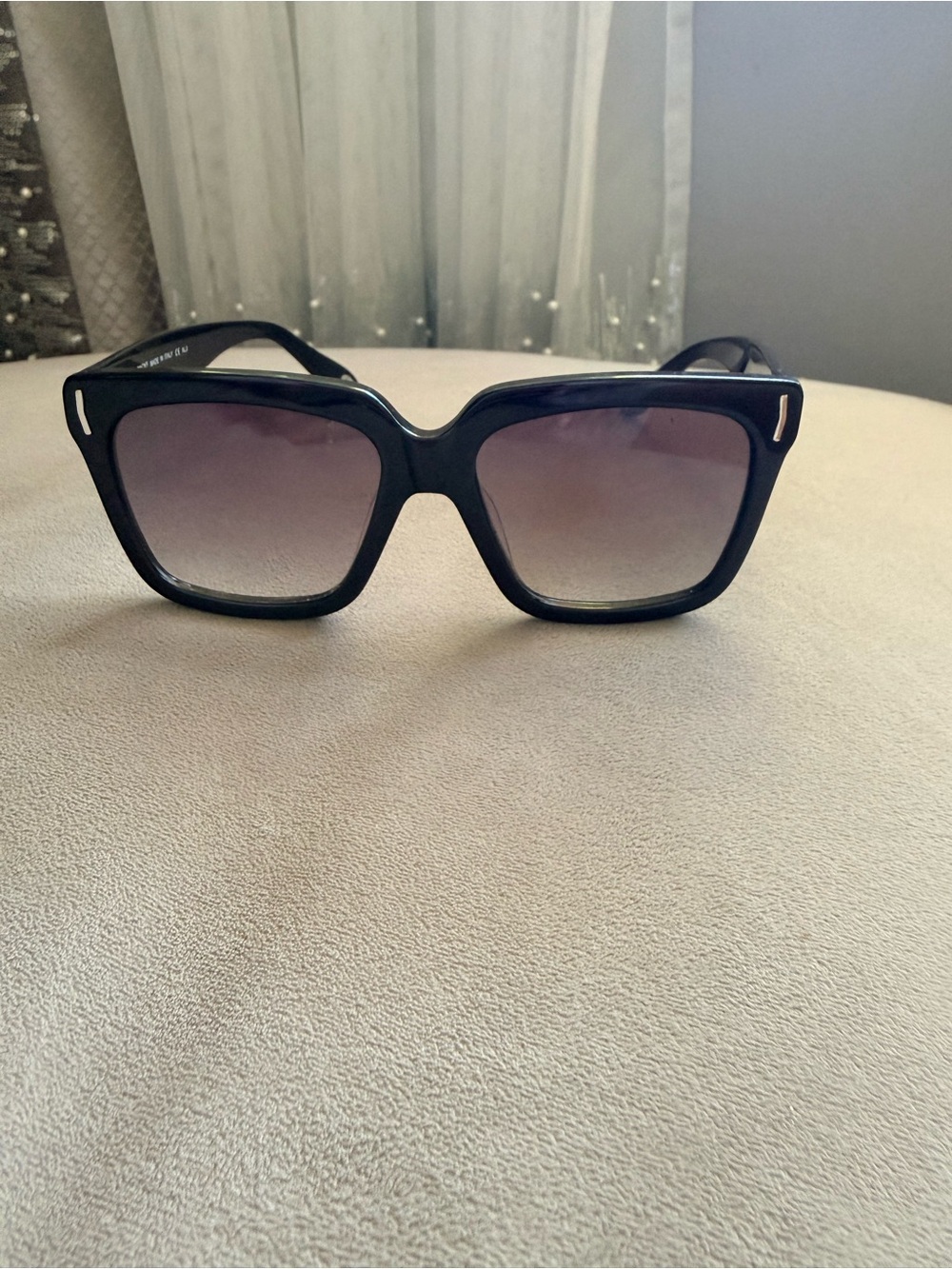 Givenchy Black Square Frame Sunglasses with Gradient Lenses